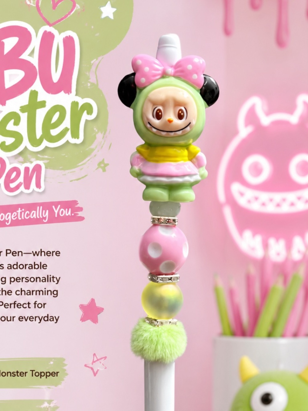Bow-Topped Bubu Pen - Picture 2 of 2